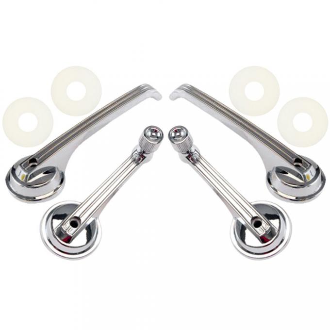 OER 1965-67 Mustang Fastback 4 Piece Screw-on Style Door and Window Handle Kit *DWK2
