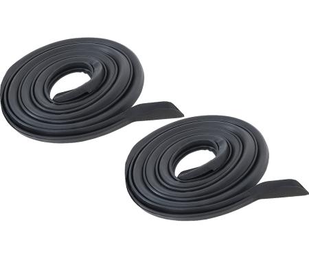 OER 1964-66 Ford Mustang, Door Frame Weatherstrip Seals, RH and LH, Pair 20530C