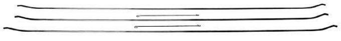OER 1967-68 Mustang Fastback Headliner Bow Set 52017B