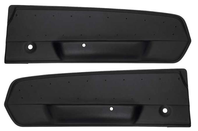 OER 1967 Ford Mustang, Deluxe Door Panels, RH & LH, Pair, Black 23942701