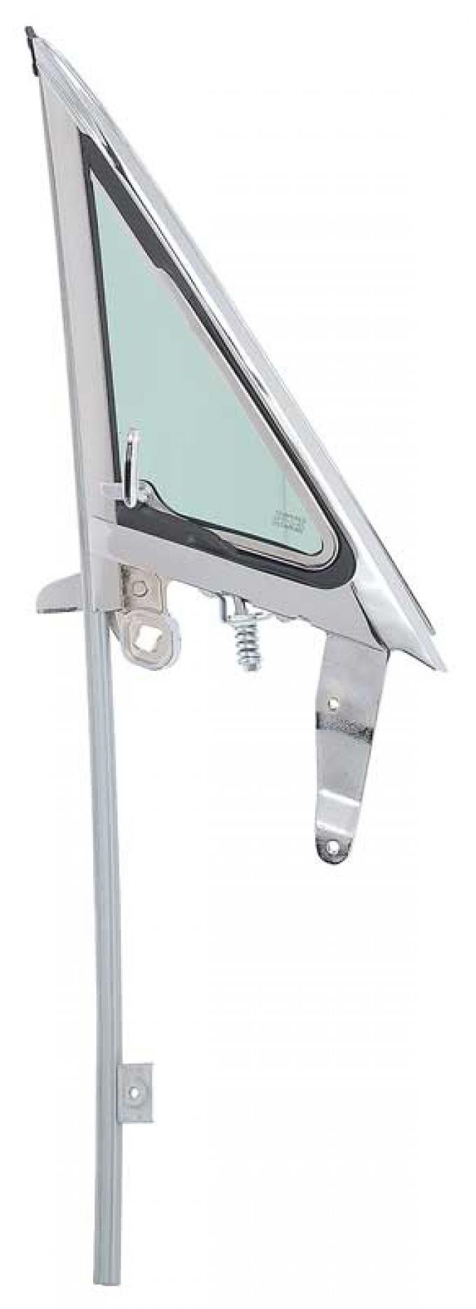 thumbnail image 2 of 1965-1966 Ford Mustang Right Side Vent Window Complete Assembly With Clear Glass 2 of 5