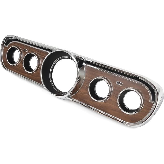 OER 1965-66 Ford Mustang, Dash Gauge Bezel, Deluxe Interior, Woodgrain, For Full Instrumentation 10838BR