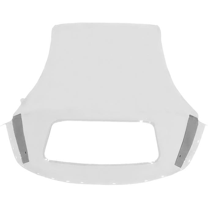 2005-14 Ford Mustang, Convertible Top, One-Piece, With Plastic Window, Sailcloth Vinyl, Bright White