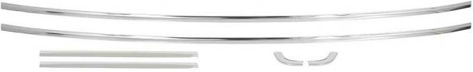 OER 1965-66 Mustang, Rear Window Molding Set, Coupe, 6 Piece Set 42430C