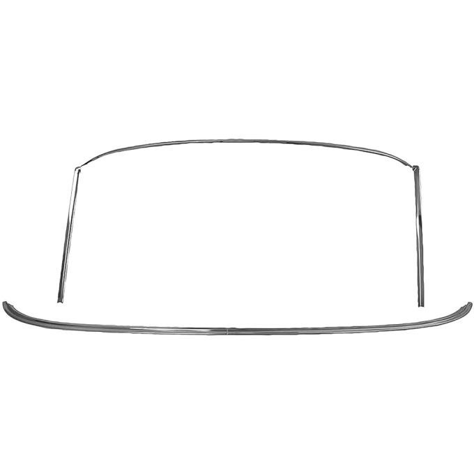 1969-70 Mustang, Windshield Molding Set, Fastback, 5 Piece Set