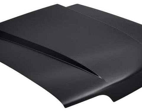 1987-93 Mustang, Cowl Induction Hood, with 2" Rise, Stamped Steel, Bolt On, EDP Coated