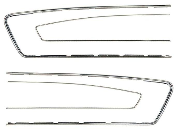 OER 1965-66 Mustang Pony, Door Panel Trim Moulding Set, 4 Piece 20944-CM