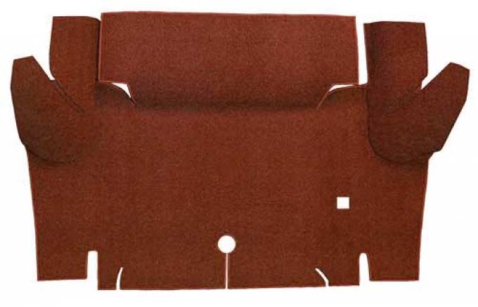 OER 1965-66 Mustang Convertible Loop Carpet Trunk Floor Mat - Emberglow A4052A49