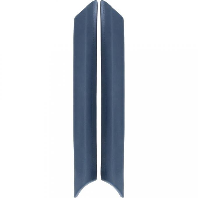 OER 1967-68 Ford Mustang, Windshield Pillar Pads, Blue 3598708
