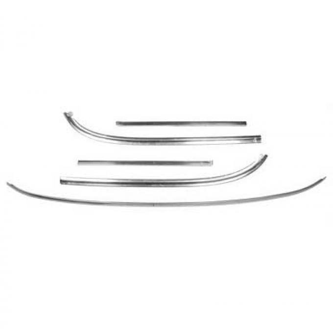 OER 1969-70 Mustang, Windshield Molding Set, Fastback, 5 Piece Set 03145B