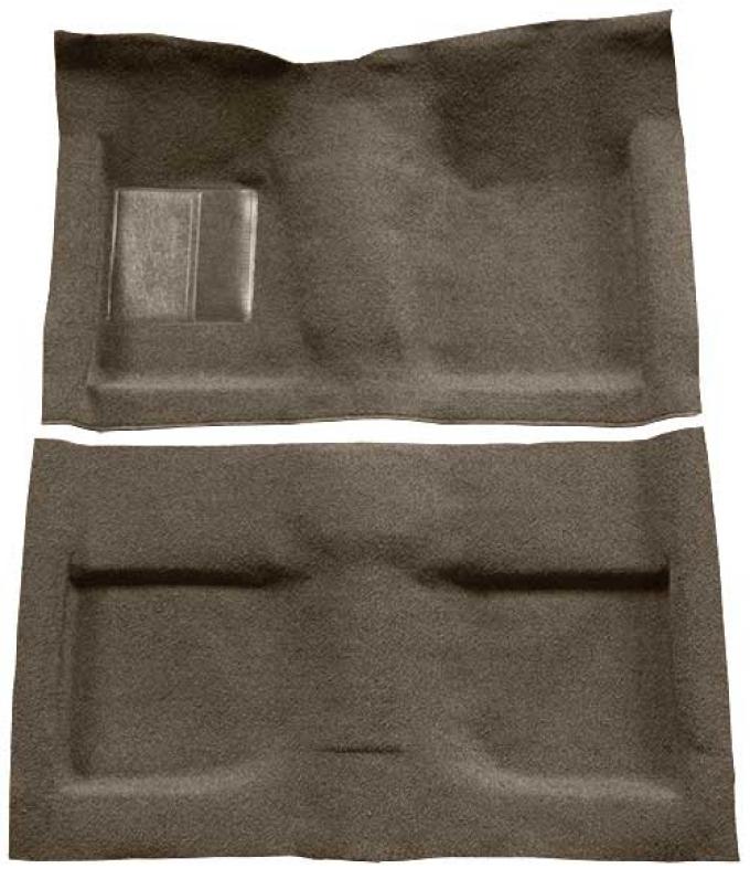OER 1964 Mustang Convertible Passenger Area Loop Floor Carpet Set with Mass Backing - Parchment A4032B07