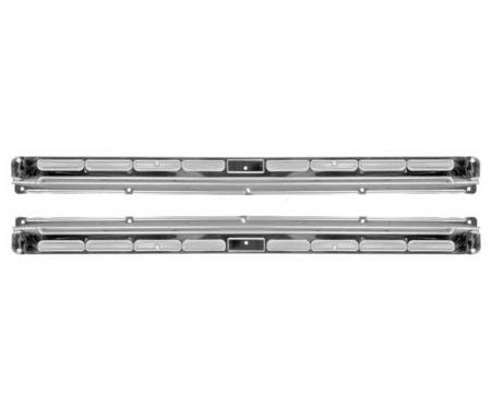 OER 1964-68 Mustang Convertible, Door Sill Plate Moldings, Stainless Steel, LH and RH M13208SC