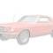 1964-66 Mustang, Front Wheel Opening Molding, Drivers Side