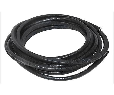 Door Jamb Vinyl Windlace, Black, Snap On Double Lip Style, 20 Foot Roll