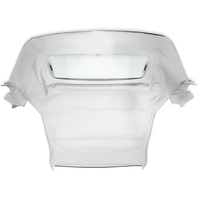 2005-14 Ford Mustang, Convertible Top, One-Piece, With Glass Window, Sailcloth Vinyl, Bright White