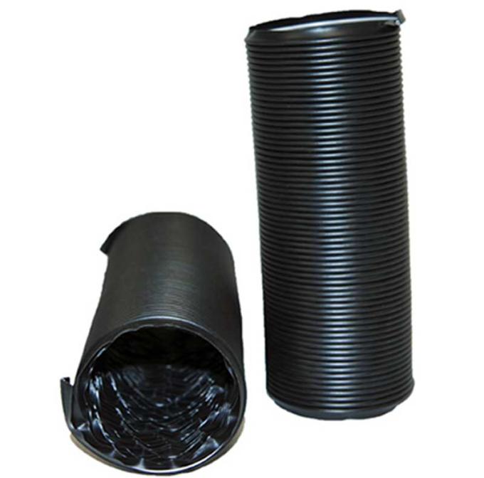 1956-77 Ford, Mercury Passenger Car, Ford Pickup, Bronco, Defroster Duct Hose Set, Polypropylene-Coated Fabric, RH & LH Side, Pair, Various Models