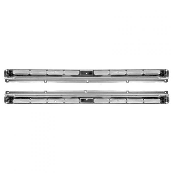OER 1964-68 Mustang Convertible, Door Sill Plate Moldings, Stainless Steel, LH and RH M13208SC
