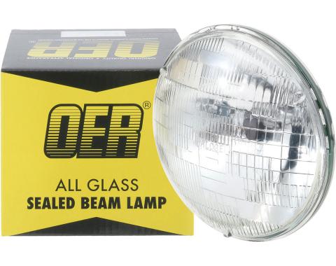 Headlamp Sealed Beam, 12 Volt, Low / High Beam, 7" Round, Halogen