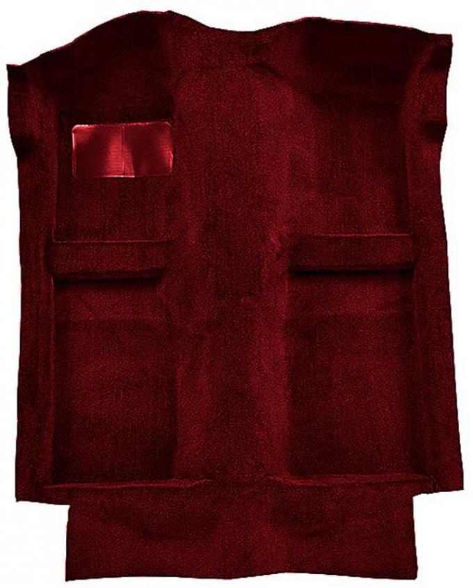 OER 1983-93 Mustang Convertible Passenger Area Floor Cut Pile Carpet with Mass Backing - Maroon A4025B15