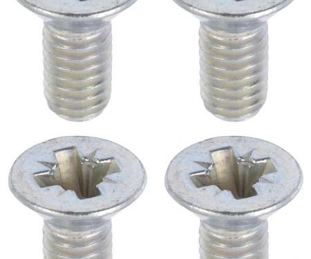 OER 1965-70 Ford Mustang, Screw Set, For Door Latch Striker Plate, 4 Piece Set HK707