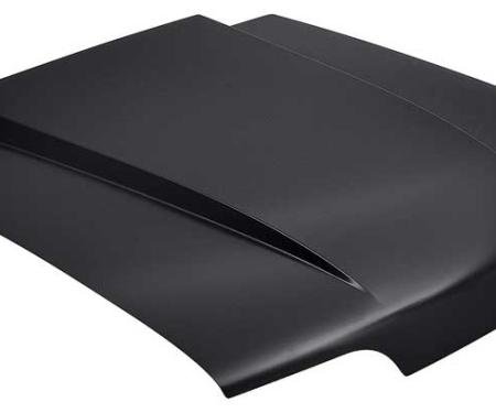 1987-93 Mustang, Cowl Induction Hood, with 2" Rise, Stamped Steel, Bolt On, EDP Coated