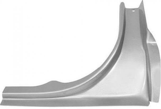 OER 1965-66 Mustang Trunk Floor Corner, Lower, Coupe, Convertible, Passenger Side M142R