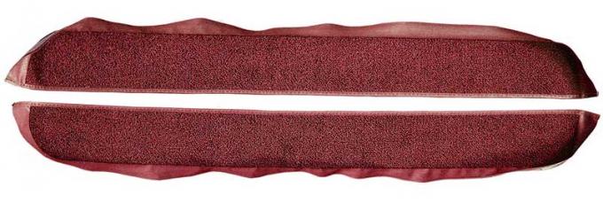 OER 1981-86 Mustang Coupe/Hatchback With Power Locks Door Panel Carpet Inserts - Maroon A413015