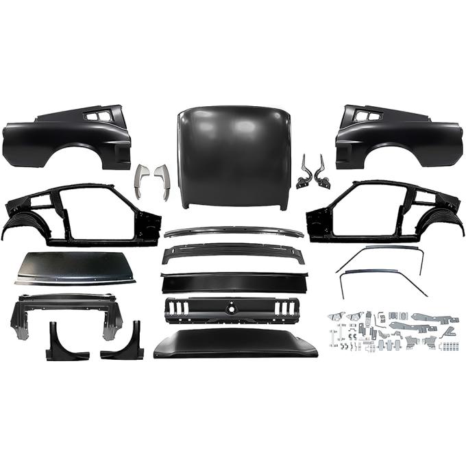 OER 1968 Ford Mustang, Coupe to Fastback Sheet Metal Conversion, w/o Marker Light Indent Kit *FM1968B