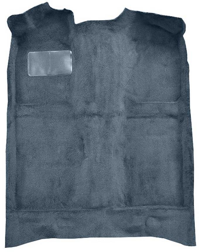 OER 1979-81 Mustang Passenger Area Cut Pile Molded Floor Carpet with Mass Backing - Blue A4020B62