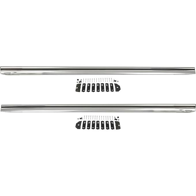 OER 1971-73 Mustang, Rocker Panel Molding Set, With Hardware, RH and LH, Pair *10176GH