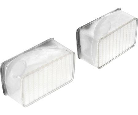 OER 1975-78 Ford Mustang II, Park Lamp Lens Assembly, Clear Lens, RH & LH, Pair 13200N