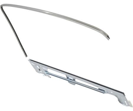 1967-68 Mustang Fastback, Door Window Frame Set, Drivers Side