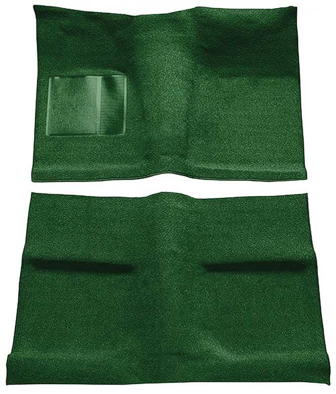OER 1964 Mustang Coupe Passenger Area Nylon Loop Floor Carpet Set with Mass Backing - Green A4031B39