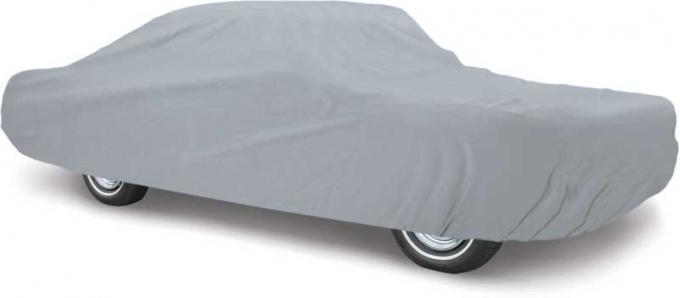 OER 1971-73 Mustang Fastback Weather Blocker Plus Gray Car Cover - Four Layers For Outdoor Use MT8905GGR