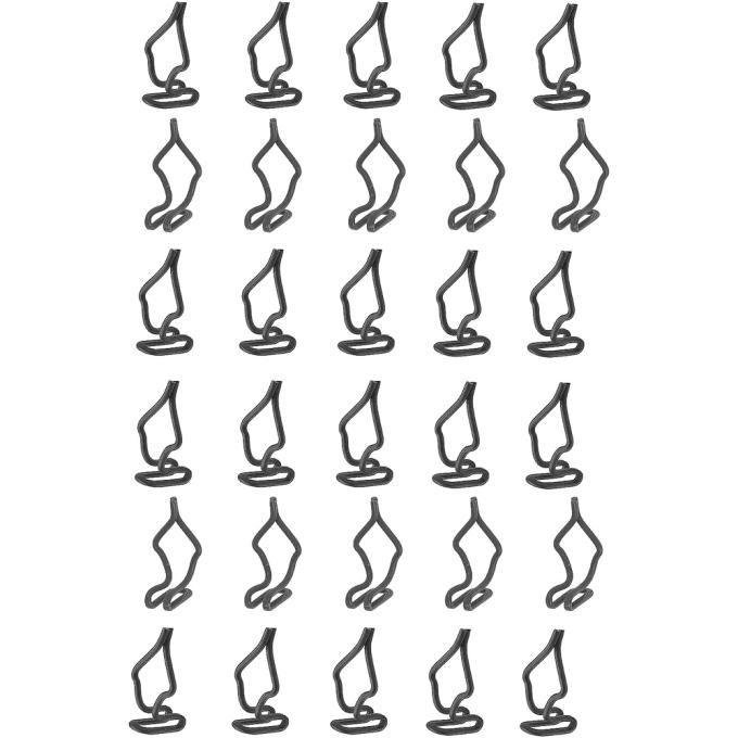 OER 1960-78 Ford, Mercury Standard Door Panel Clip Set , 30 Piece Set HK854