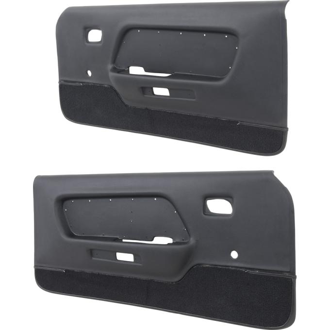 1969 Ford Mustang, Deluxe Door Panels, Black w/ Black Carpet