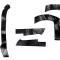 1964-66 Ford Mustang, Front Fender Rubber Splash Shield Kit