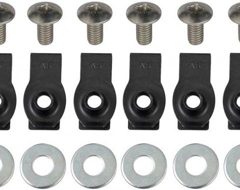 Mustang Front Bumper Bolt Mounting Kit, 1971-1972