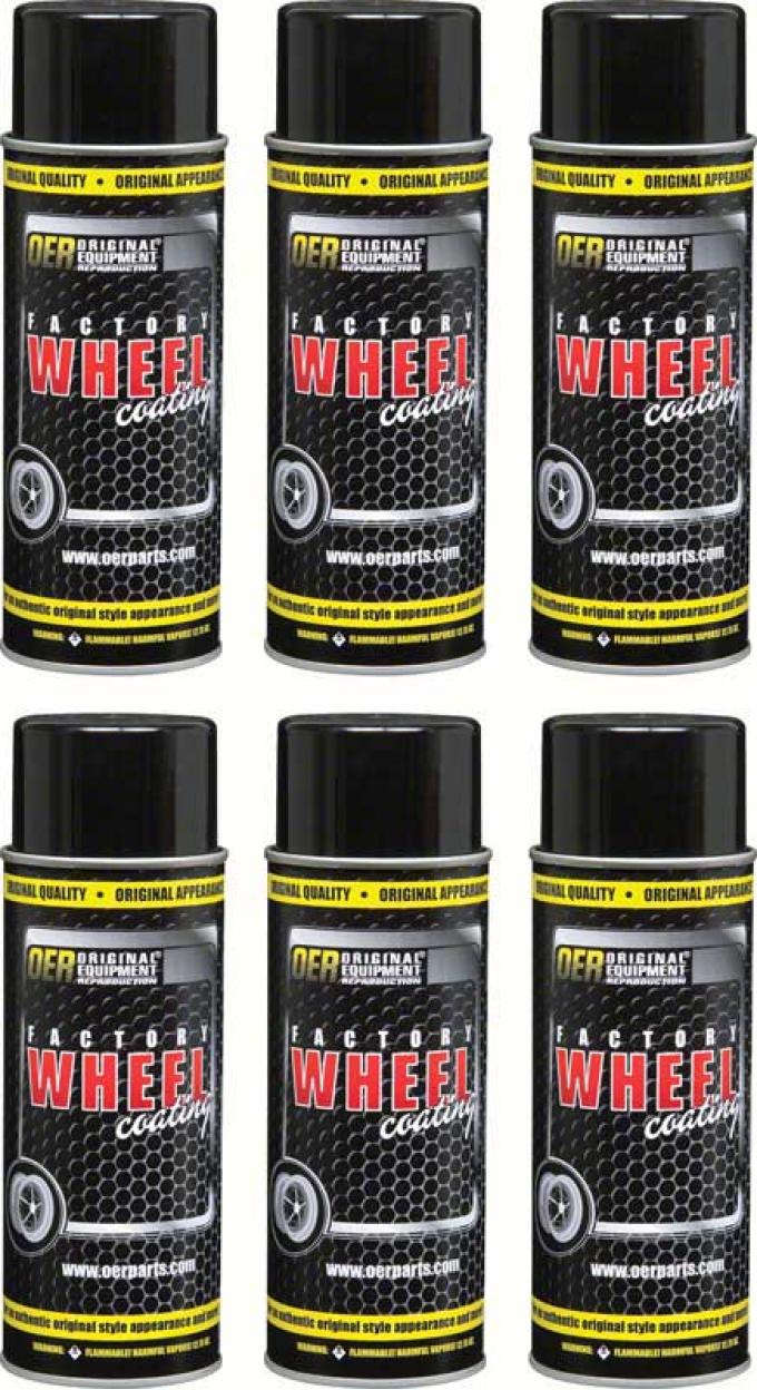 OER Simulated Magnesium "Factory Wheel Coating" Wheel Paint Case of 6- 16 Oz Cans *K89316