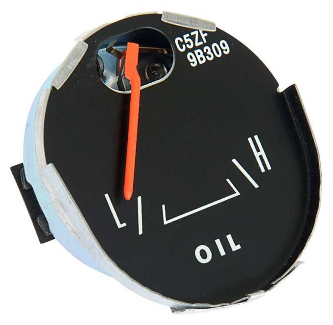 OER 1965-66 Mustang Oil Gauge - For Models with 5-Gauge Instrumentation (Round Style Speedo) 9B308AR