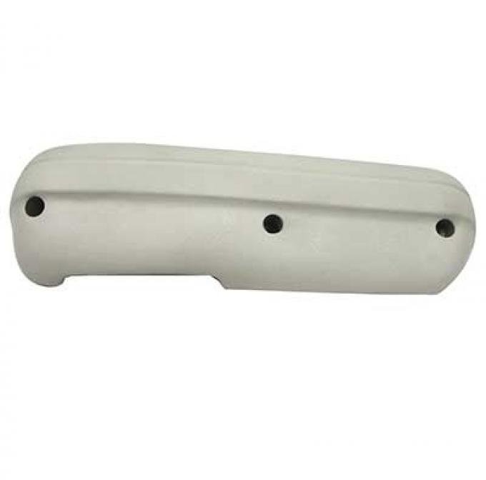 OER 1970 Ford Mustang/Mercury Cougar, Standard Armrest Pad, White, RH 24140910