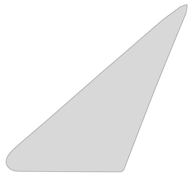 OER 1964-68 Mustang/Cougar Vent Window Glass - Clear LH 21412B