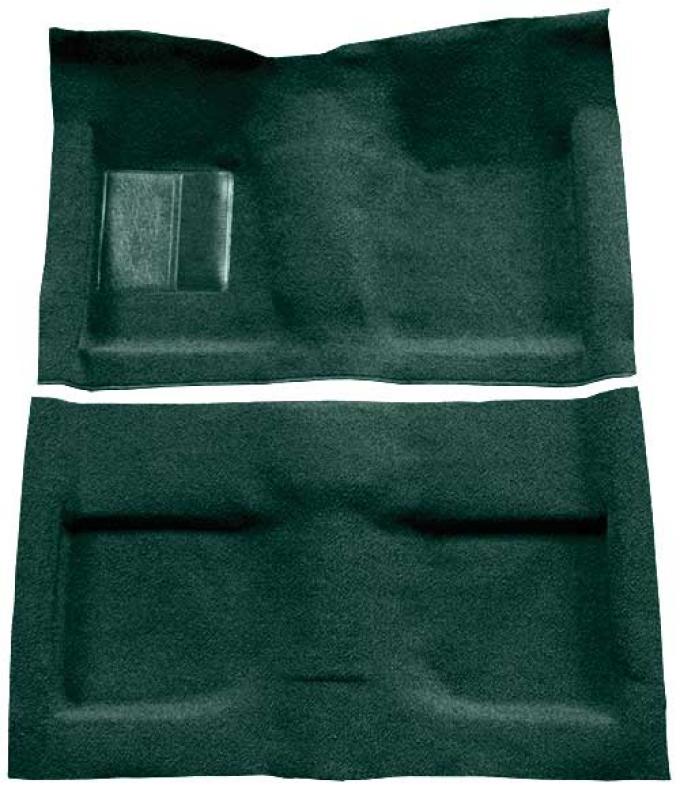 OER 1964 Mustang Convertible Passenger Area Loop Floor Carpet Set - Dark Green A4032A13