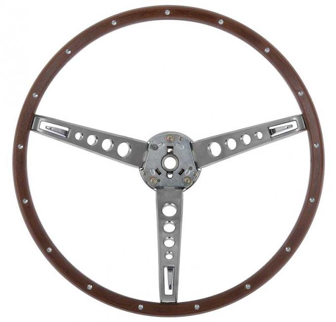 OER 1965-66 Mustang Woodgrain Steering Wheel 3600V2
