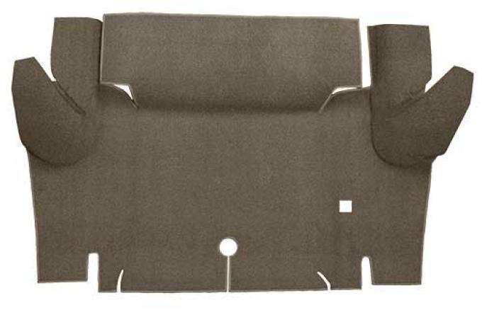 OER 1965-66 Mustang Coupe Loop Trunk Floor Carpet Mat - Parchment A4048A07