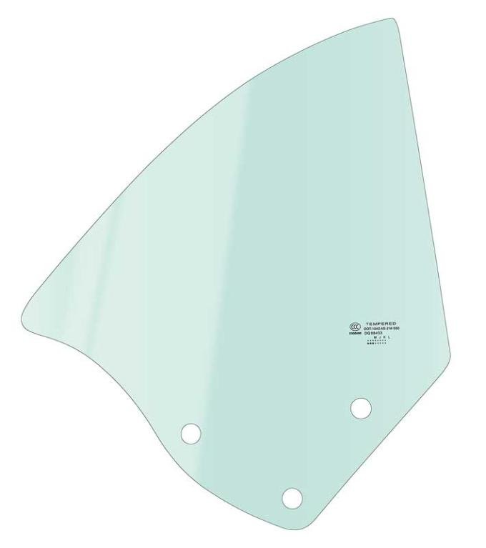 1994-2000 Ford Mustang, Convertible, Rear Quarter Window Glass, RH Passenger Side, to MFG Date 9/20/1999