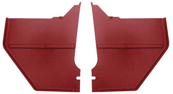 OER 1964-66 Ford Mustang, Coupe/Fastback, Kick Panels, 1966 Dark Red 2340429