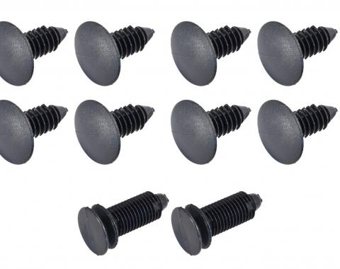 Pony Enterprises 1994-1998 Ford Mustang Interior Lower & Upper Quarter Window Trim Push In Retainers 1288
